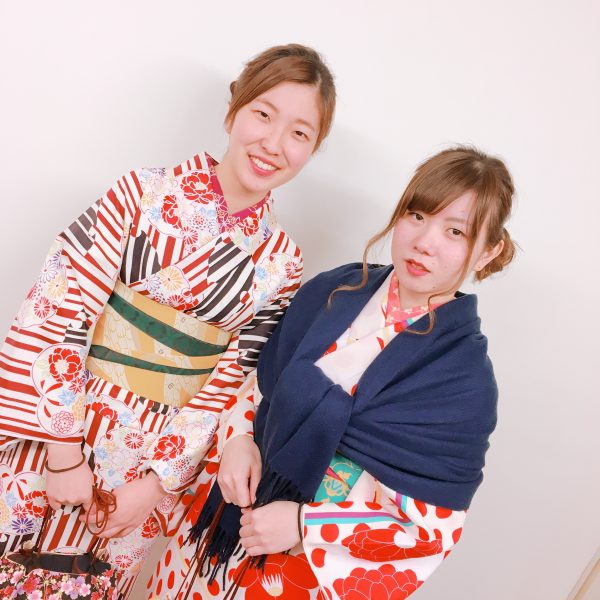 祇園店　2月6日本日の着物レンタルのお客様です＾＾